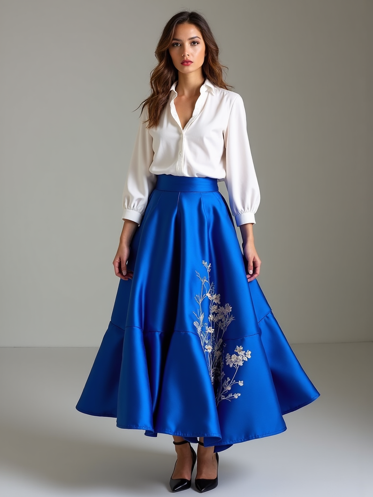 Satin Skirt Outfit Ideas