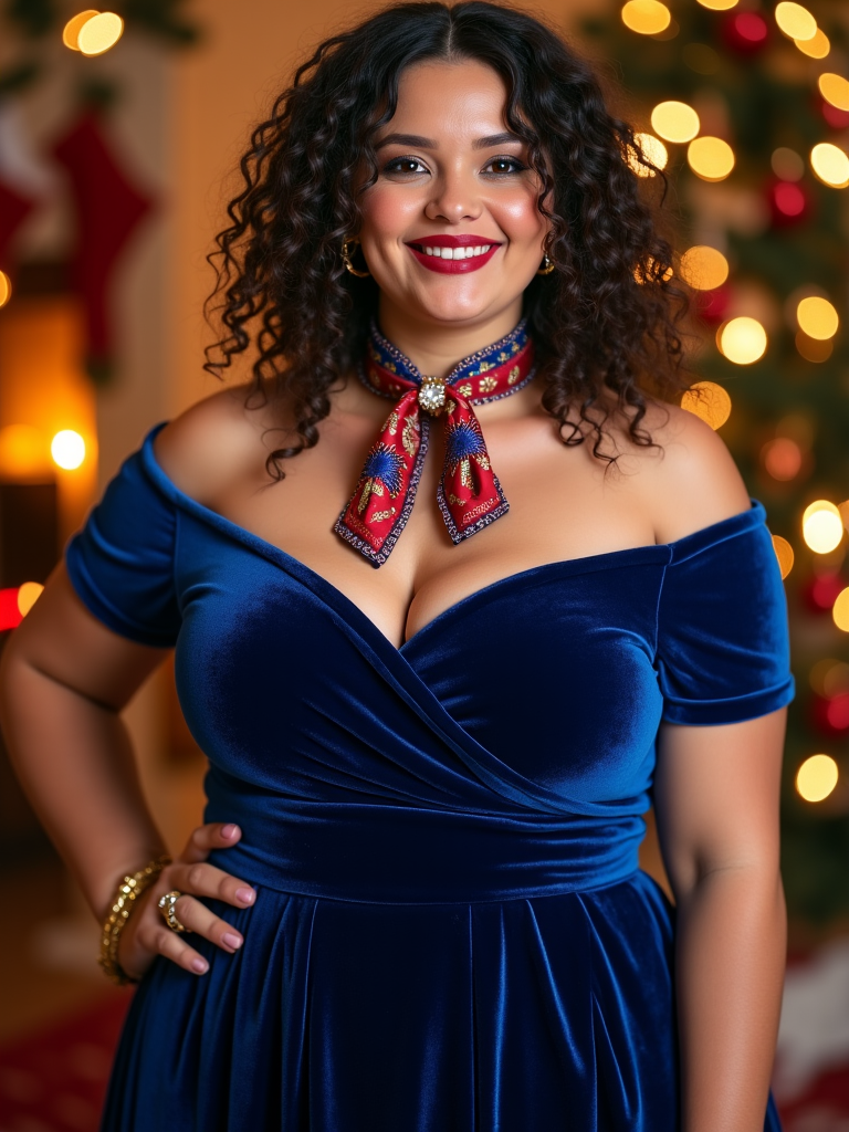 Plus Size Christmas Dinner Outfits Ideas