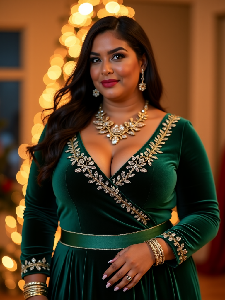 Plus Size Christmas Party Outfits Ideas