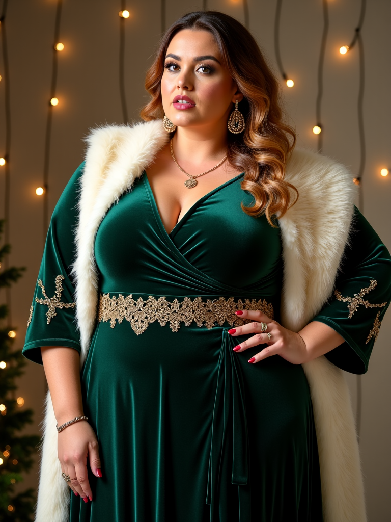Plus Size Christmas Party Outfits Ideas