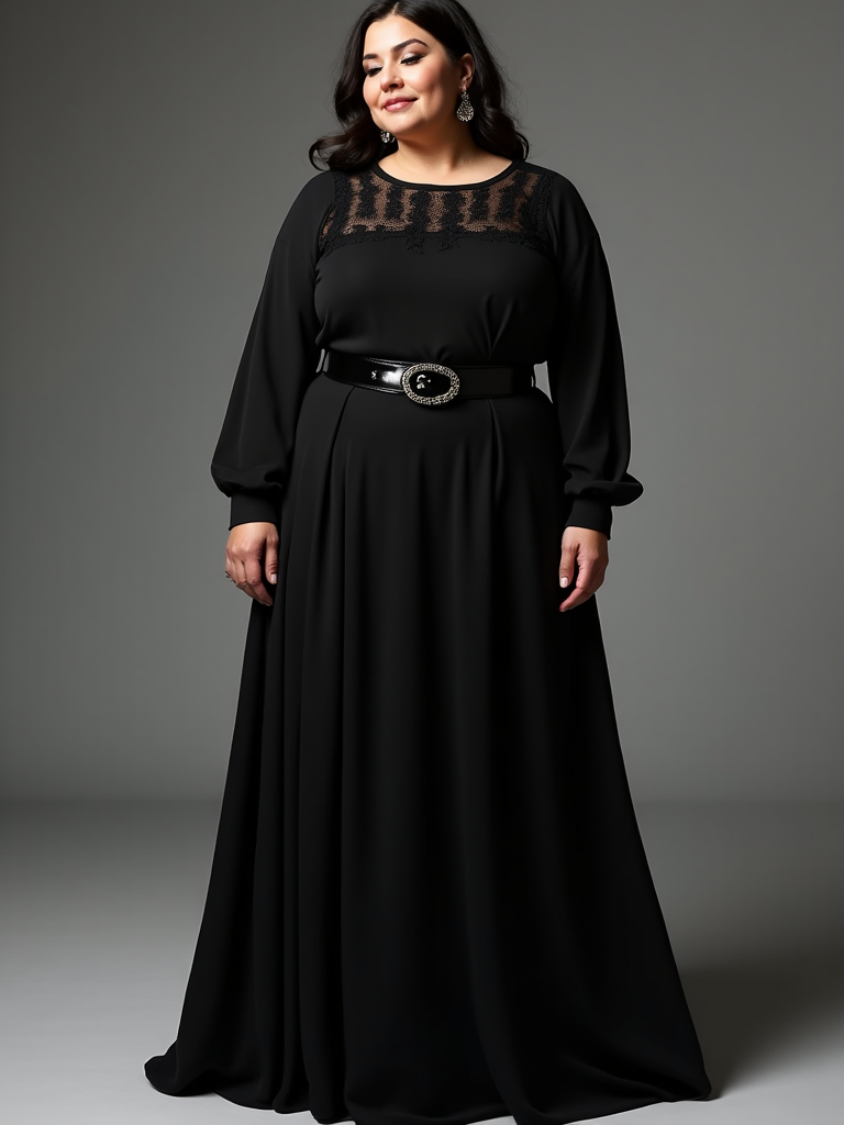Plus Size All Black Outfits Ideas