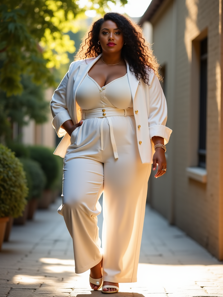 Plus Size All White Outfit Ideas