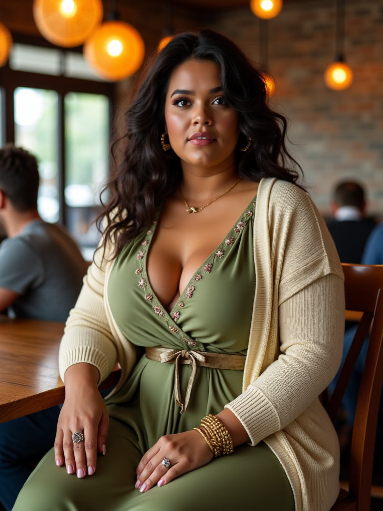 Plus Size Coffee Date Outfits Ideas