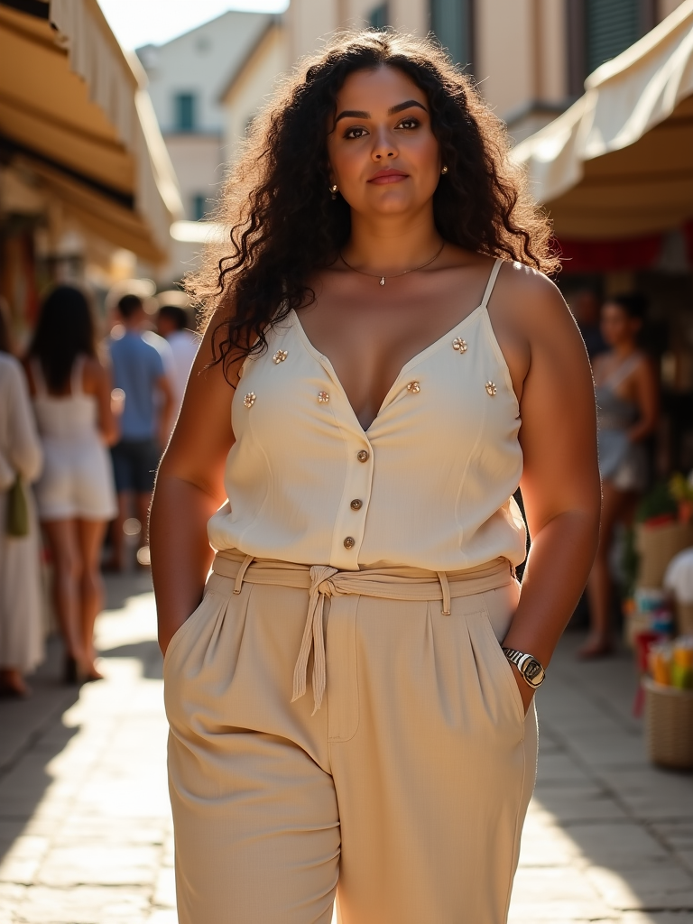 Plus Size Linen Pants Outfit Ideas