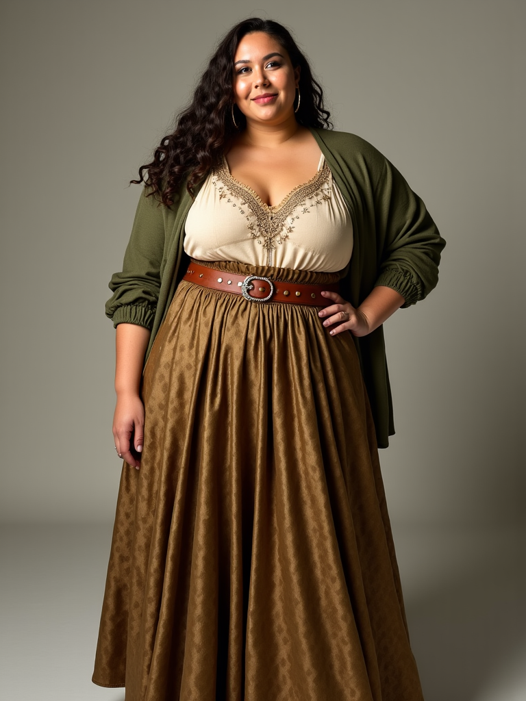 Plus Size Maxi Skirt Outfit Ideas