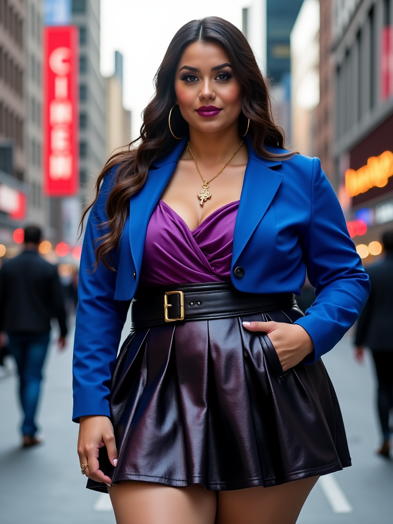 Plus Size Mini Skirt Outfit Ideas