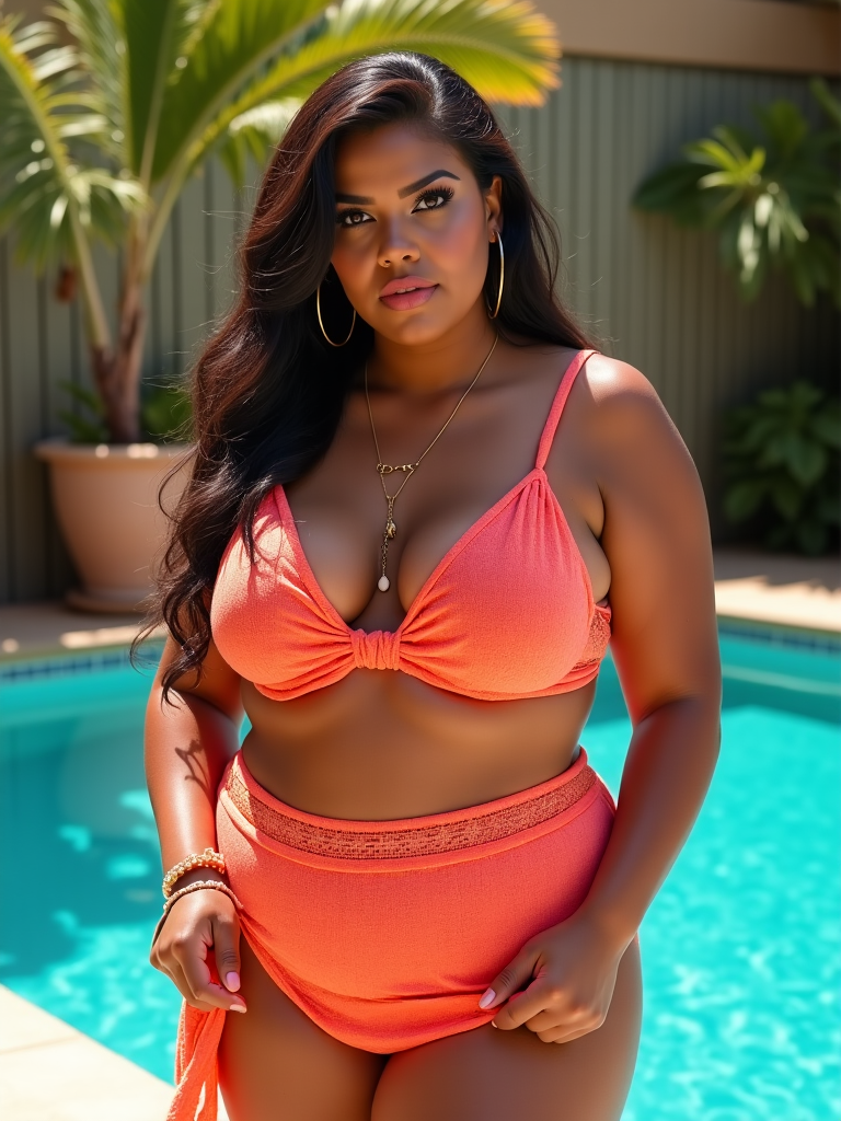 Plus Size Pool Party Outfits Ideas