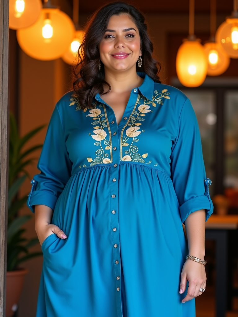 Plus Size Shirt Dress Outfit Ideas