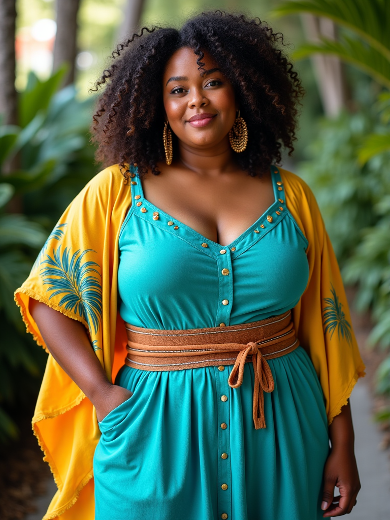 Plus Size Tropical Vacation Outfits Ideas