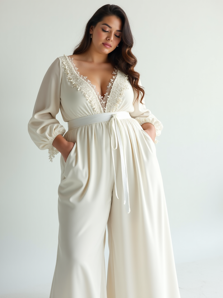Plus Size White Outfit Ideas